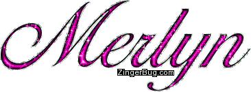 Click to get the codes for this image. Merlyn Pink Glitter Name, Girl Names Free Image Glitter Graphic for Facebook, Twitter or any blog.