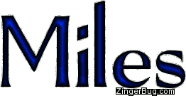 Click to get the codes for this image. Miles Blue Glitter Name, Guy Names Free Image Glitter Graphic for Facebook, Twitter or any blog.