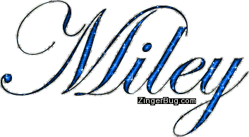 Click to get the codes for this image. Miley Blue Glitter Name, Girl Names Free Image Glitter Graphic for Facebook, Twitter or any blog.