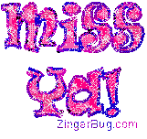 Click to get the codes for this image. Miss Ya Pink Glitter, I Miss You Free Image, Glitter Graphic, Greeting or Meme for any Facebook, Twitter or any blog.