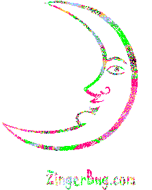 Click to get the codes for this image. Moon Glitter Graphic, Celestial  Stars Moons etc Free Image, Glitter Graphic, Greeting or Meme.
