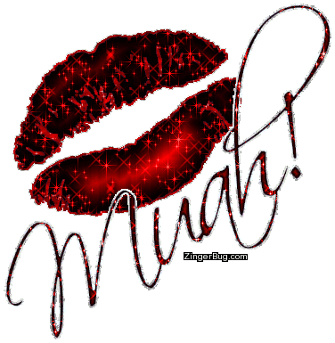 Click to get the codes for this image. Muah Glitter Lips, Hugs and Kisses, Popular Favorites Glitter Graphic, Comment, Meme, GIF or Greeting