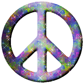 Click to get the codes for this image. Multi Colored Glittered Peace Sign, Peace Signs Free Image, Glitter Graphic, Greeting or Meme.