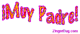 Click to get the codes for this image. Muy Padre Psychedelic Wiggle Glitter Text, Spanish, Muy Padre Free Image, Glitter Graphic, Greeting or Meme for Facebook, Twitter or any forum or blog.