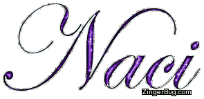 Click to get the codes for this image. Naci Purple Glitter Name, Girl Names Free Image Glitter Graphic for Facebook, Twitter or any blog.