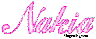 Click to get the codes for this image. Nakia Pink Glitter Name, Girl Names Free Image Glitter Graphic for Facebook, Twitter or any blog.
