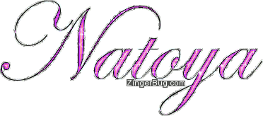 Click to get the codes for this image. Natoya Pink Glitter Name, Girl Names Free Image Glitter Graphic for Facebook, Twitter or any blog.