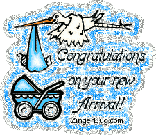 Click to get the codes for this image. Congratulations on your New Arrival Blue Glitter Graphic, Baby Comments  Birth Announcements, Congratulations Free Image, Glitter Graphic, Greeting or Meme for any Facebook, Twitter or any blog.