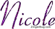 Click to get the codes for this image. Nicole Pink Glitter Name Text, Girl Names Free Image Glitter Graphic for Facebook, Twitter or any blog.