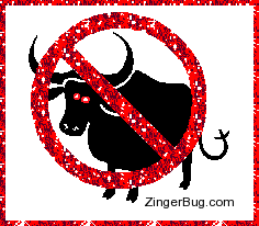 Click to get the codes for this image. No Bull Funny Glitter Graphic, Funny Stuff  Jokes, Animals  Horses  Hooved Creatures Free Image, Glitter Graphic, Greeting or Meme for Facebook, Twitter or any forum or blog.