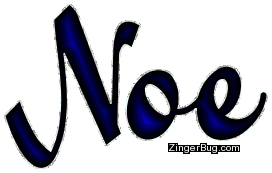 Click to get the codes for this image. Noe Blue Glitter Name, Guy Names Free Image Glitter Graphic for Facebook, Twitter or any blog