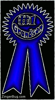 Click to get the codes for this image. Number One Grandson Blue Ribbon, Family Free Image, Glitter Graphic, Greeting or Meme for any Facebook, Twitter or any blog.