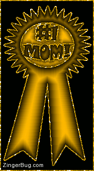 Click to get the codes for this image. Number One Mom Gold Ribbon, Family, Mothers Day Free Image, Glitter Graphic, Greeting or Meme for Facebook, Twitter or any forum or blog.