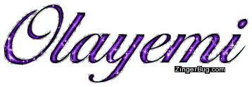 Click to get the codes for this image. Olayemi Purple Glitter Name, Girl Names Free Image Glitter Graphic for Facebook, Twitter or any blog.
