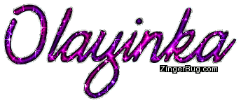 Click to get the codes for this image. Olayinka Pink Purple Glitter Name, Girl Names Free Image Glitter Graphic for Facebook, Twitter or any blog.