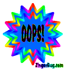 Click to get the codes for this image. Oops Rainbow Starburst, Oops Free Image, Glitter Graphic, Greeting or Meme for Facebook, Twitter or any forum or blog.