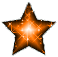 Click to get the codes for this image. Orange Glitter Star With Silver Border, Stars Free Image, Glitter Graphic, Greeting or Meme.