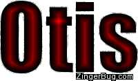 Click to get the codes for this image. Otis Red Glitter Name, Guy Names Free Image Glitter Graphic for Facebook, Twitter or any blog
