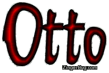 Click to get the codes for this image. Otto Red Glitter Name, Guy Names Free Image Glitter Graphic for Facebook, Twitter or any blog