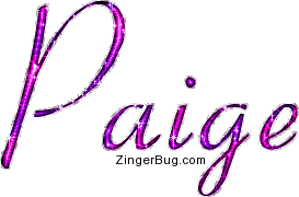 Click to get the codes for this image. Paige Pink Glitter Name Text, Girl Names Free Image Glitter Graphic for Facebook, Twitter or any blog.