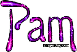 Click to get the codes for this image. Pam Pink Purple Glitter Name, Girl Names Free Image Glitter Graphic for Facebook, Twitter or any blog.
