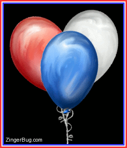 Click to get the codes for this image. Patriotic Balloons, Patriotic Free Image, Glitter Graphic, Greeting or Meme for Facebook, Twitter or any blog.
