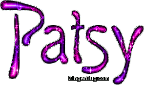 Click to get the codes for this image. Patsy Pink Purple Glitter Name, Girl Names Free Image Glitter Graphic for Facebook, Twitter or any blog.