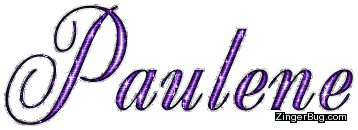 Click to get the codes for this image. Paulene Purple Glitter Name, Girl Names Free Image Glitter Graphic for Facebook, Twitter or any blog.