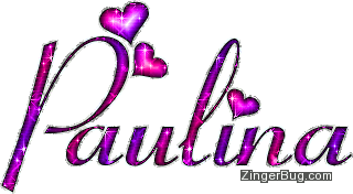 Click to get the codes for this image. Paulina Pink And Purple Glitter Name, Girl Names Free Image Glitter Graphic for Facebook, Twitter or any blog.