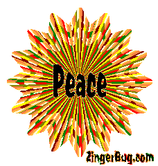 Click to get the codes for this image. Peace Psychodelic Orange Starburst, Peace Free Image, Glitter Graphic, Greeting or Meme for any forum, website or blog.