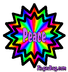 Click to get the codes for this image. Peace Rainbow, Peace Free Image, Glitter Graphic, Greeting or Meme for any forum, website or blog.