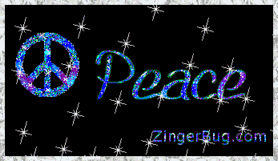 Click to get the codes for this image. Peace Sign Silver Stars Glitter Text, Peace Free Image, Glitter Graphic, Greeting or Meme for any forum, website or blog.