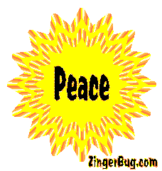 Click to get the codes for this image. Peace Sun, Peace Free Image, Glitter Graphic, Greeting or Meme for any forum, website or blog.