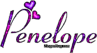 Click to get the codes for this image. Penelope Pink Purple Glitter Name, Girl Names Free Image Glitter Graphic for Facebook, Twitter or any blog.
