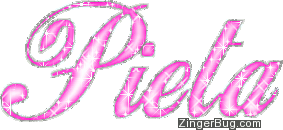 Click to get the codes for this image. Pieta Pink Glitter Name, Girl Names Free Image Glitter Graphic for Facebook, Twitter or any blog.