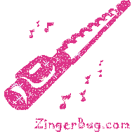 Click to get the codes for this image. Pink Flute Glitter Graphic, Music Comments, Musical Symbols  Instruments Free Image, Glitter Graphic, Greeting or Meme for Facebook, Twitter or any blog.
