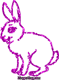 Click to get the codes for this image. Pink Glitter Bunny, Animals Free Image, Glitter Graphic, Greeting or Meme.