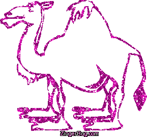 Click to get the codes for this image. Pink Glitter Camel, Animals  Horses  Hooved Creatures, Animals Free Image, Glitter Graphic, Greeting or Meme for Facebook, Twitter or any forum or blog.