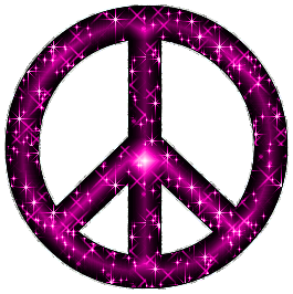 Click to get the codes for this image. Pink Glitter Peace Sign With Silver Border, Peace Signs Free Image, Glitter Graphic, Greeting or Meme.