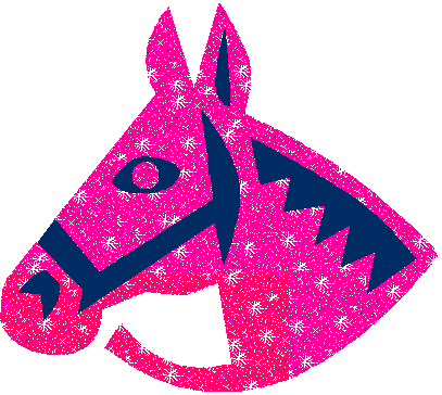 Click to get the codes for this image. Pink Horse Head Glitter Graphic, Animals, Animals  Horses  Hooved Creatures Free Image, Glitter Graphic, Greeting or Meme for Facebook, Twitter or any forum or blog.