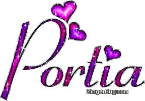Click to get the codes for this image. Portia Pink And Purple Glitter Name, Girl Names Free Image Glitter Graphic for Facebook, Twitter or any blog.
