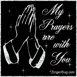 Click to get the codes for this image. Prayers Are With You Glitter Text, Religious  Christian, Sympathy  Memorial, Popular Favorites Glitter Graphic, Comment, Meme, GIF or Greeting