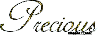 Click to get the codes for this image. Precious Gold Glitter Name, Girl Names Free Image Glitter Graphic for Facebook, Twitter or any blog.