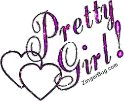 Click to get animated GIF glitter graphics of the expression Pretty Girl