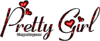 Click to get the codes for this image. Pretty Girl Red And Black Glitter Text With Hearts, Pretty Girl, Girly Stuff Free Image, Glitter Graphic, Greeting or Meme for Facebook, Twitter or any forum or blog.