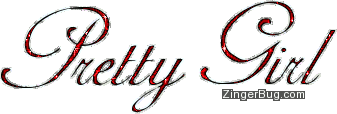Click to get the codes for this image. Pretty Girl Red Glitter Script, Pretty Girl, Girly Stuff Free Image, Glitter Graphic, Greeting or Meme for Facebook, Twitter or any forum or blog.