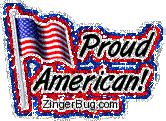 Click to get the codes for this image. Proud American Small Flag, Patriotic Free Image, Glitter Graphic, Greeting or Meme for Facebook, Twitter or any blog.