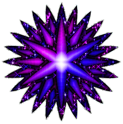 Click to get the codes for this image. Purple And Blue Starburst, Stars Free Image, Glitter Graphic, Greeting or Meme.