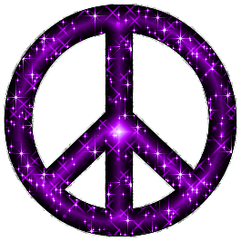 Click to get the codes for this image. Purple Glitter Peace Sign With Silver Border, Peace Signs Free Image, Glitter Graphic, Greeting or Meme.