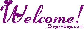 Click to get the codes for this image. Purple Hearts Welcome Glitter Graphic, Welcome Free Image, Glitter Graphic, Greeting or Meme for any forum, website or blog.